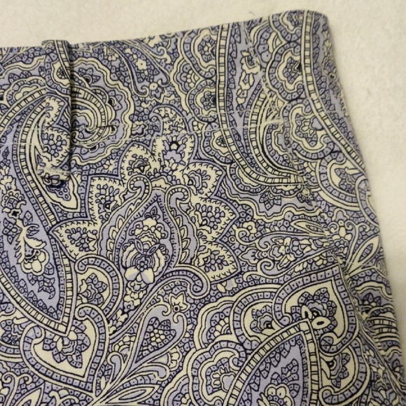 Talbots Purple Paisley Women's Shorts - Picture 6 of 12